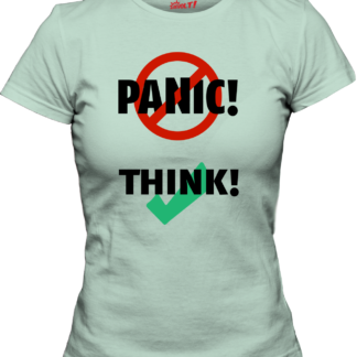 woman aqua: Don't panic, think
